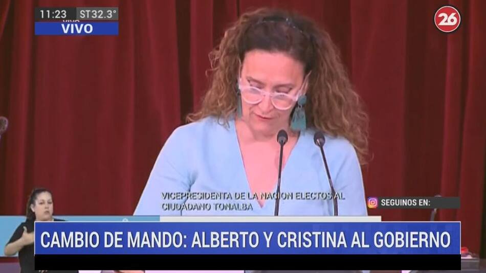 Gabriela Michetti, apertura de Asamblea Legislativa, Canal 26