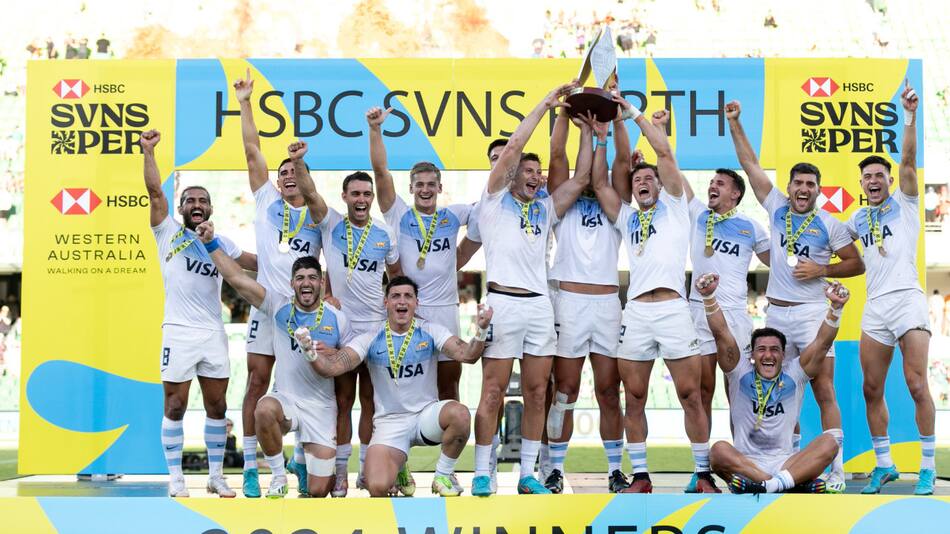 Los Pumas 7s campeones. Foto: X/lospumas7arg