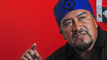 Héctor Llaitul, líder radical mapuche. Foto: La Tercera.