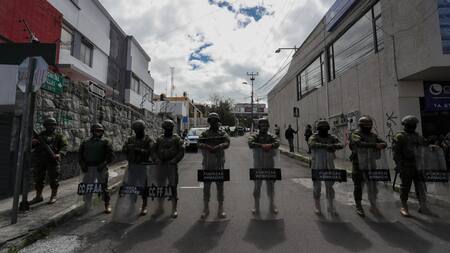 Ecuador militarizada por las protestas. Foto: EFE