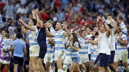 Los Pumas en el Mundial de Rugby 2023. Foto: EFE.
