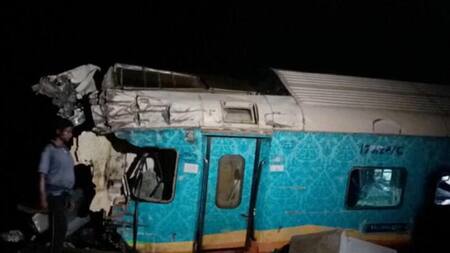 Accidente de trenes en la India. Foto: Reuters.