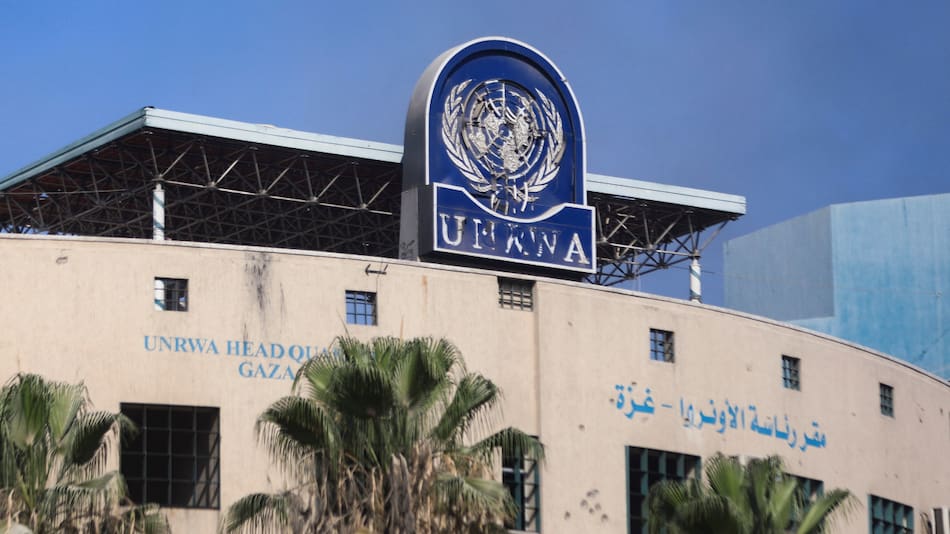 Sede de la UNRWA en la ciudad de Gaza. Foto: Reuters
