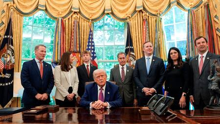 Donald Trump pidió que Rusia y Ucrania "terminen con esta estúpida guerra". Foto: Reuters/Kent Nishimura