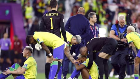 Eliminación de Brasil vs. Croacia; Qatar 2022. Foto: Reuters.