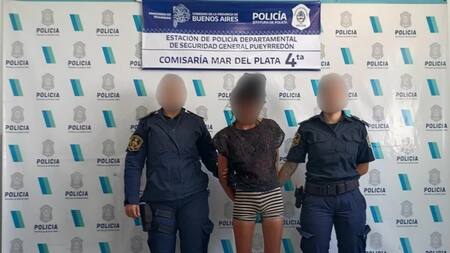 La mujer detenida por matar a un jubilado en Mar del Plata. Foto: 0223