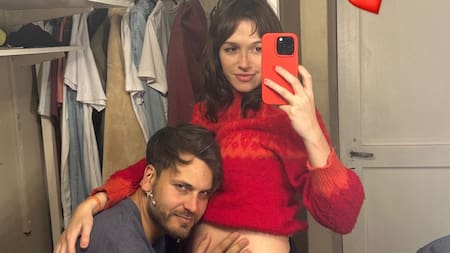 Nació el primer hijo de Cande Vetrano y Andrés Gil. Foto: Instagram.