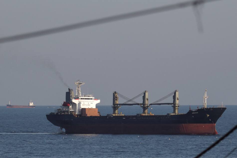 Cereales ucranianos por el mar Negro. Foto: Reuters.