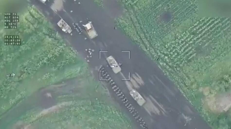 El intercambio entre prisioneros rusos y ucranianos. Foto: Reuters.