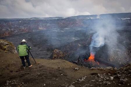 Volcán Krala, el más activo de Islandia. Foto: X/ @GomaFleva