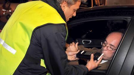 Control de alcoholemia en la Ciudad de Buenos Aires. Foto: NA