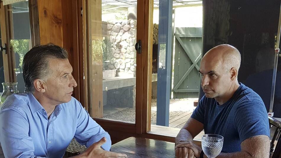 Mauricio Macri y Rodríguez Larreta, Agencia NA