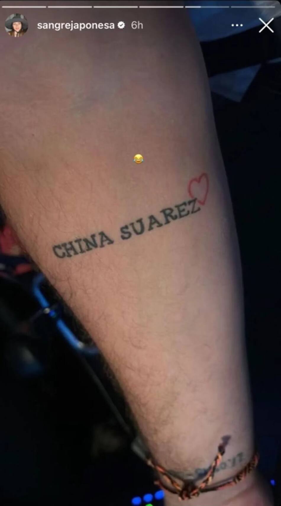 Otro fan de la China Suárez. Foto: Instagram.