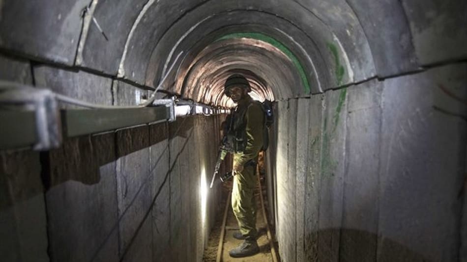 Túneles que utiliza Hamas para la guerra con Israel.