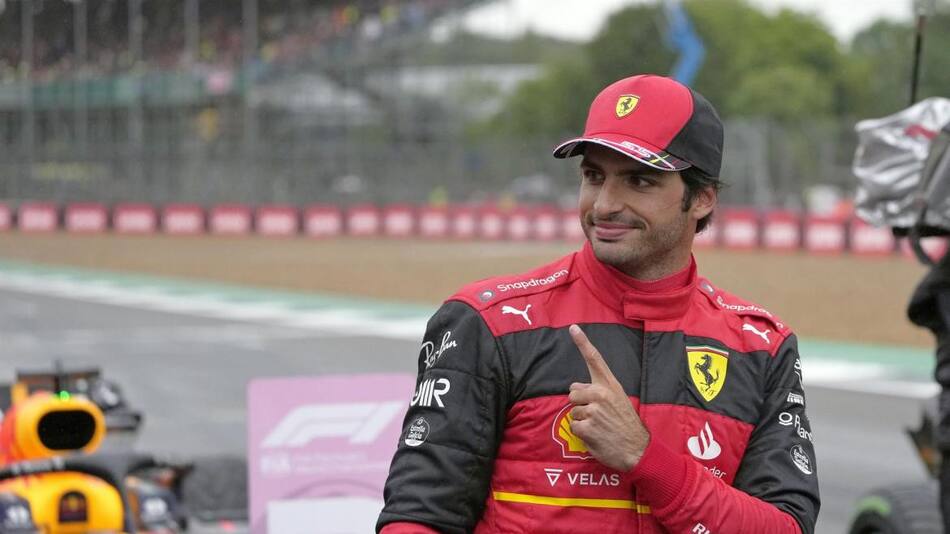Carlos Sainz en el Gran Premio de Gran Bretaña. Foto: EFE.