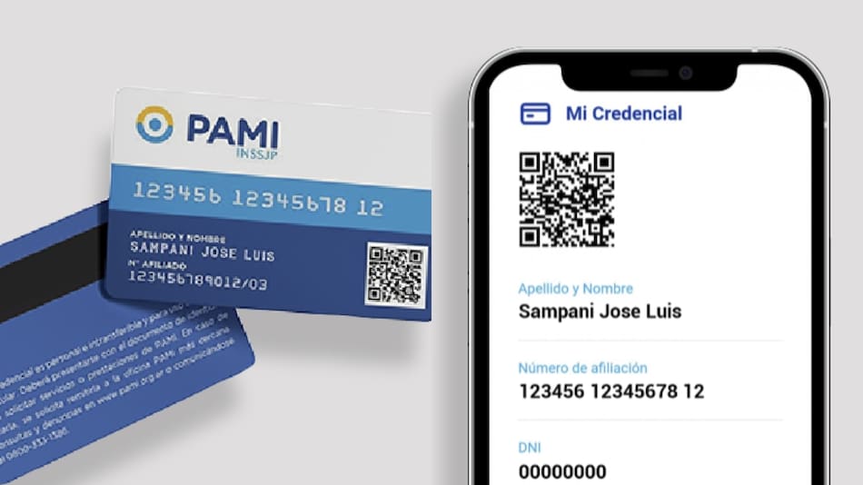 Credenciales vigentes del PAMI.