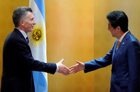 Mauricio Macri junto al primer ministro de Japón, Shinzo Abe (Reuters)
