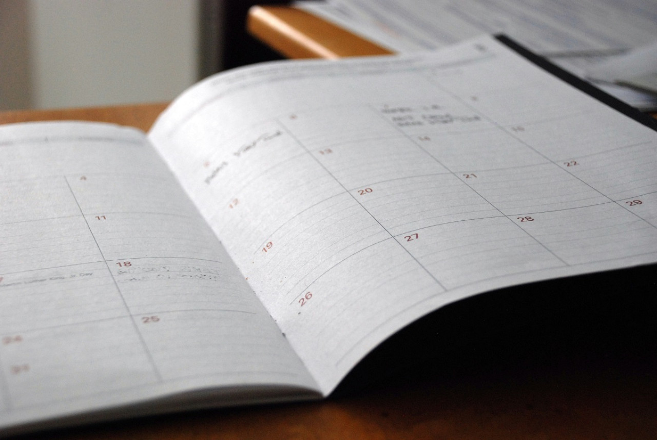 Calendario; feriado. Foto: Unsplash.