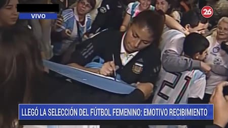 Selección femenino - recibimiento