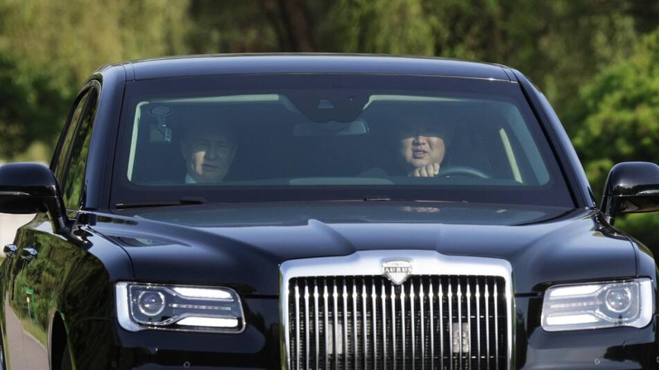 Vladimir Putin y el líder norcoreano Kim Jong Un. EFE