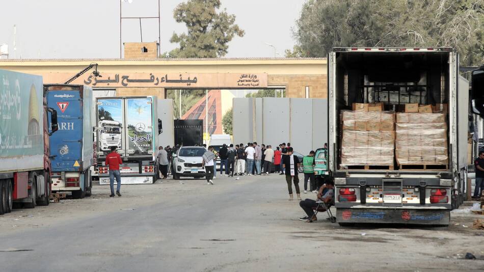 Paso de Rafah. Foto: EFE.