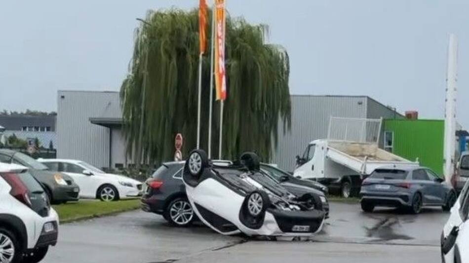 Tornado en Francia. Foto: X