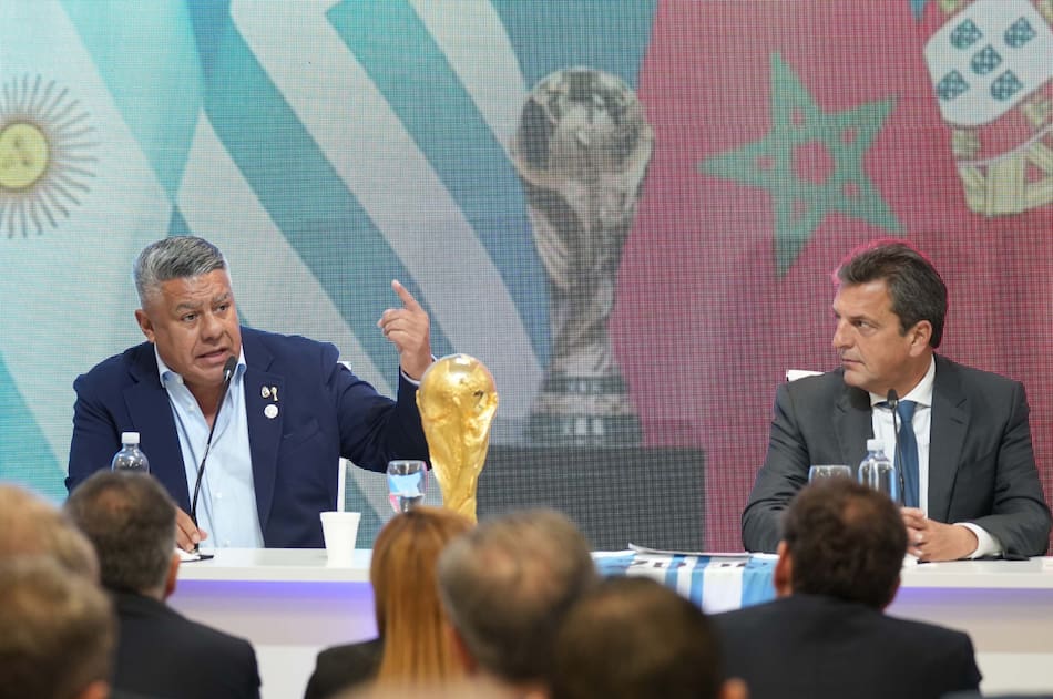Sergio Massa y Chiqui Tapia. Foto: NA.