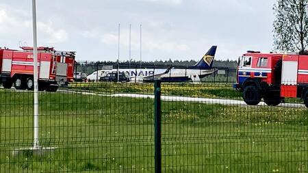 Bielorrusia hizo aterrizar un avión con pasajeros para detener a bloguero opositor, foto DW Getty Images