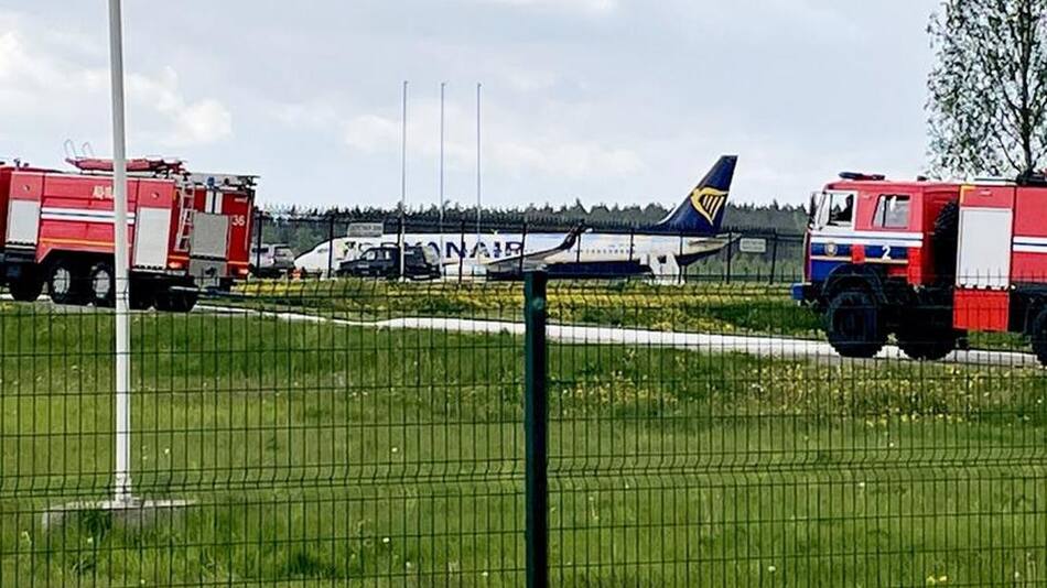 Bielorrusia hizo aterrizar un avión con pasajeros para detener a bloguero opositor, foto DW Getty Images