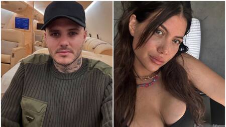 Mauro Icardi y Wanda Nara. Fotos: Instagram.