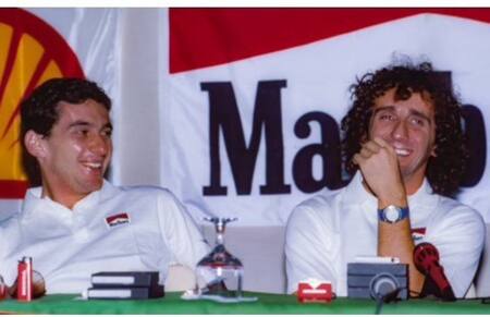 Alain Prost y Ayrton Senna. Foto: Instagram @a.prost