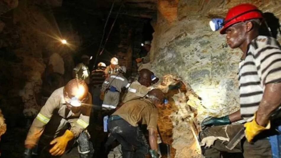 Derrumbe en una mina de Zimbabue.