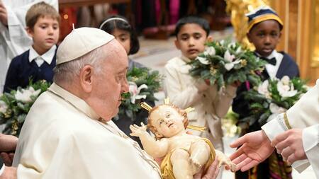 Misa de Nochebuena del papa Francisco. Foto: Reuters.