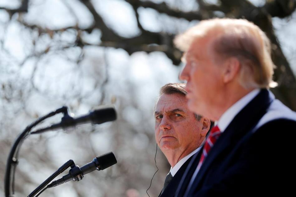 Bolsonaro y Trump en EE.UU., REUTERS