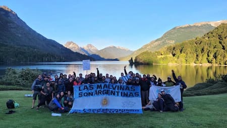 Juan Grabois en Lago Escondido.