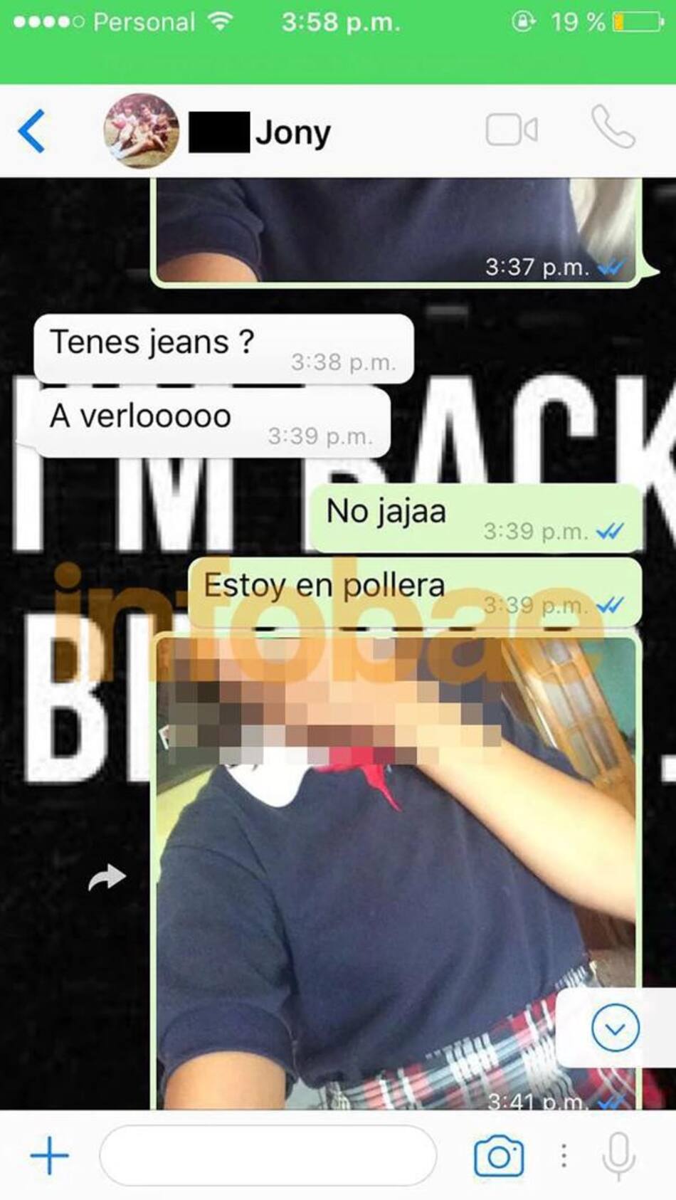 Tuit de Jonathan Fabro - Acoso