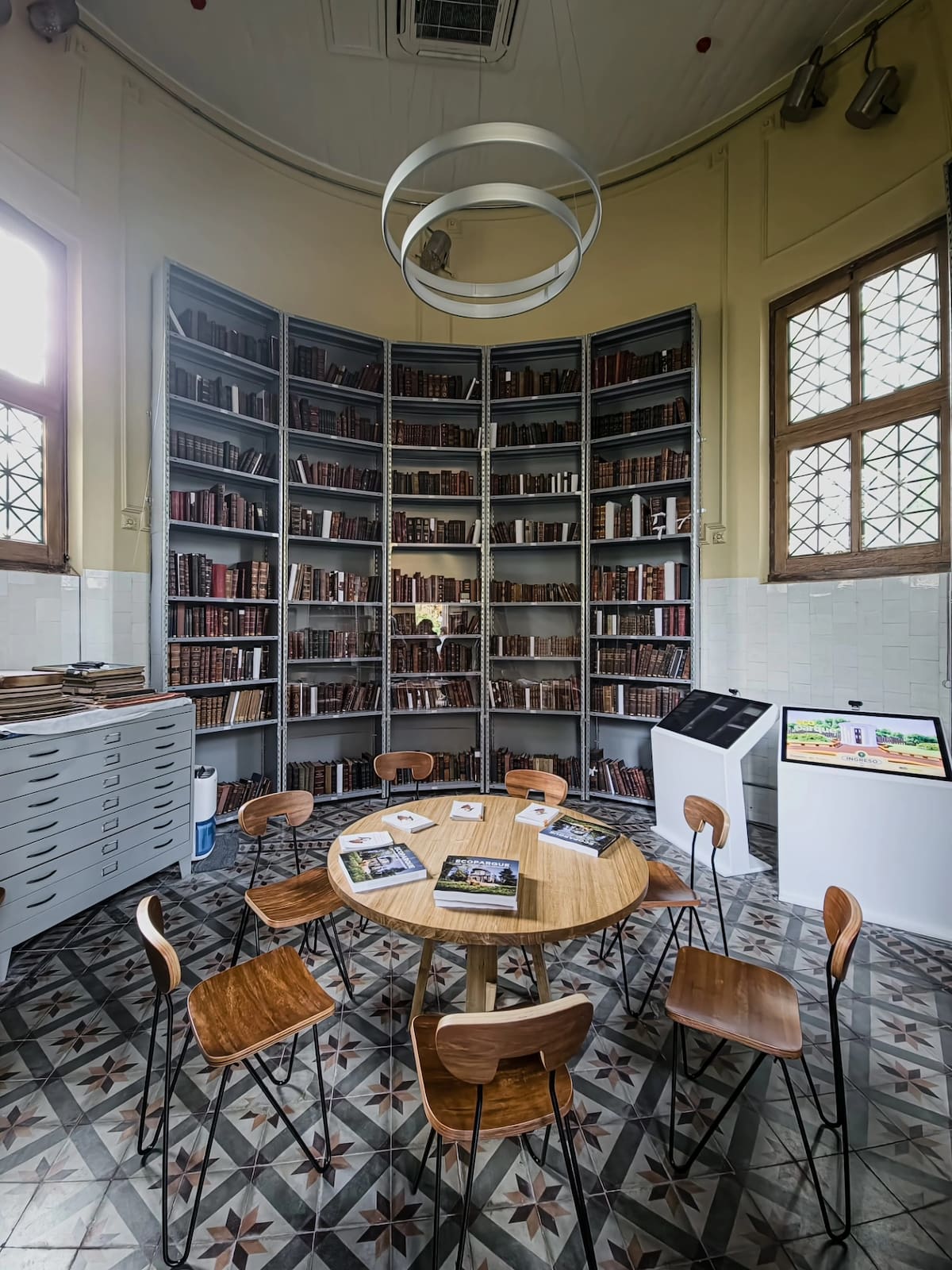 Jirafas, hipopótamos y elefantes: los curiosos custodios de 15.000 libros