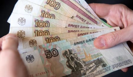 Rublo, rublos, moneda rusa, Rusia, NA