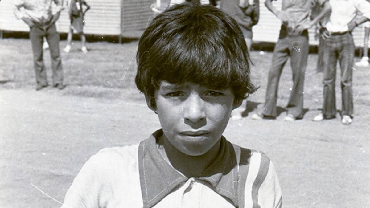 Diego Maradona de chico