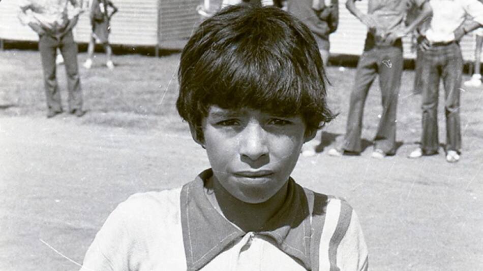 Diego Maradona de chico