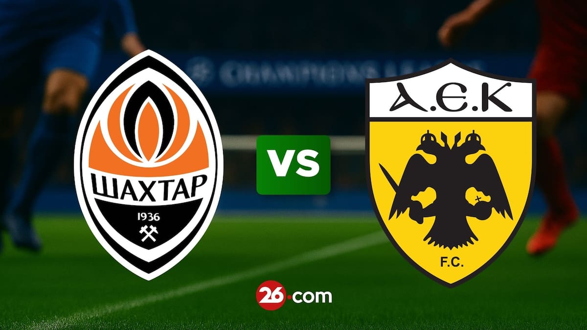 Portada de Shakhtar vs AEK por la Champions League.