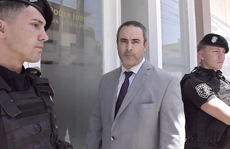 El fiscal de la causa por la muerte de Tomas Tello, Pablo Gamaleri. en la Fiscalía Descentralizada de Mar de Ajó, para declarar . Foto NA