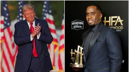 Donald Trump y Sean "Diddy" Combs. Fotos: Reuters.