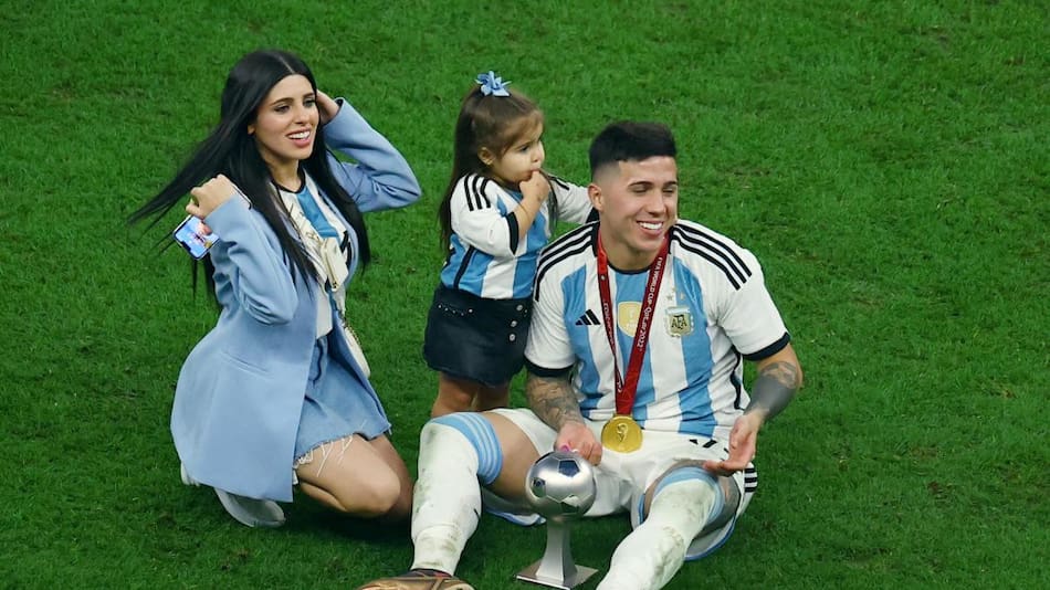 Enzo Fernández en el Mundial de Qatar. Foto: REUTERS.