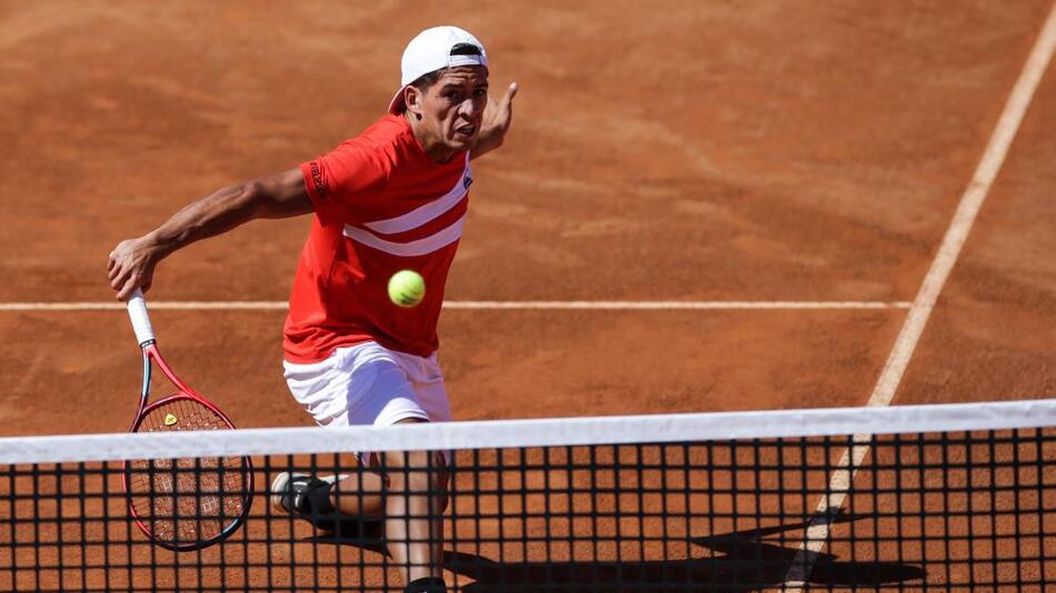 Sebastián Báez en en ATP de Estoril. Foto: EFE.