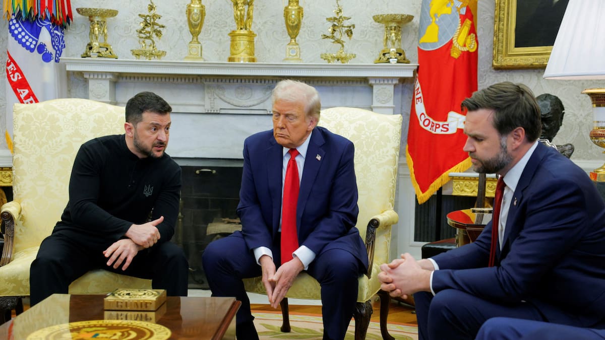 Volodimir Zelenski y Donald Trump. Foto: REUTERS/Brian Snyder.
