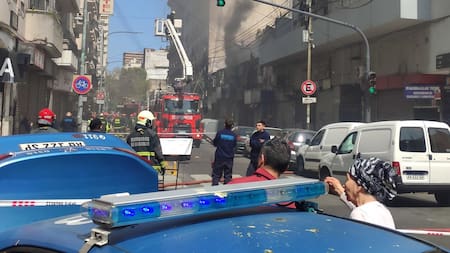 Incendio en Once. Foto: X.