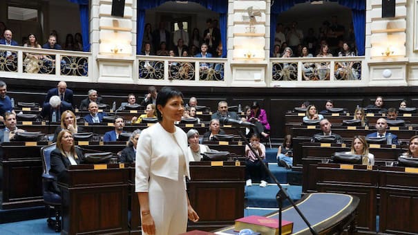 Mayra Mendoza juró como diputada provincial