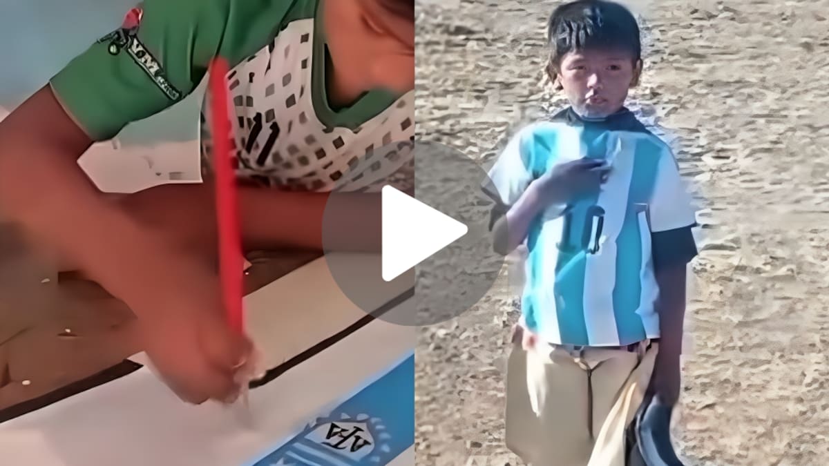 Dylan, un nene de Presto, en Chuquisaca, Bolivia, se hizo viral por el enorme cariño que le tiene a la Selección argentina.