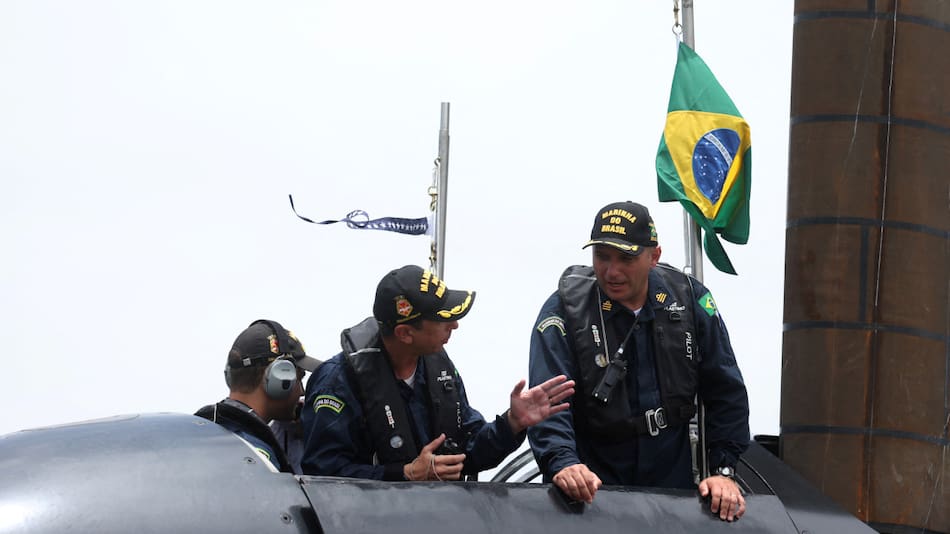 La Armada de Brasil recibe en Itaguaí el segundo submarino clase Scorpene, el Humaita. Reuters